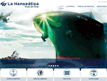 Tablet Screenshot of hanseatica.com.pe